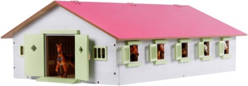 Kids Globe Pferdestall mit 7 Boxen von 1:24